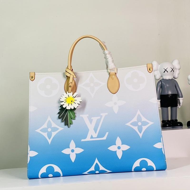 オンザゴー GM 41 ブルーモノグラム ジャイアントコーティングキャンバス