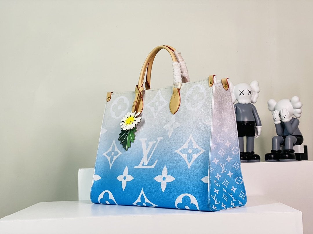 オンザゴー GM 41 ブルーモノグラム ジャイアントコーティングキャンバス