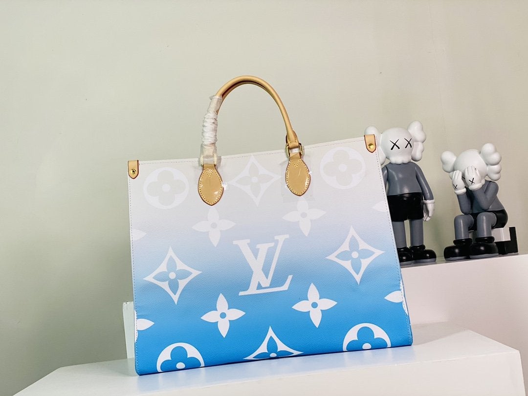 オンザゴー GM 41 ブルーモノグラム ジャイアントコーティングキャンバス