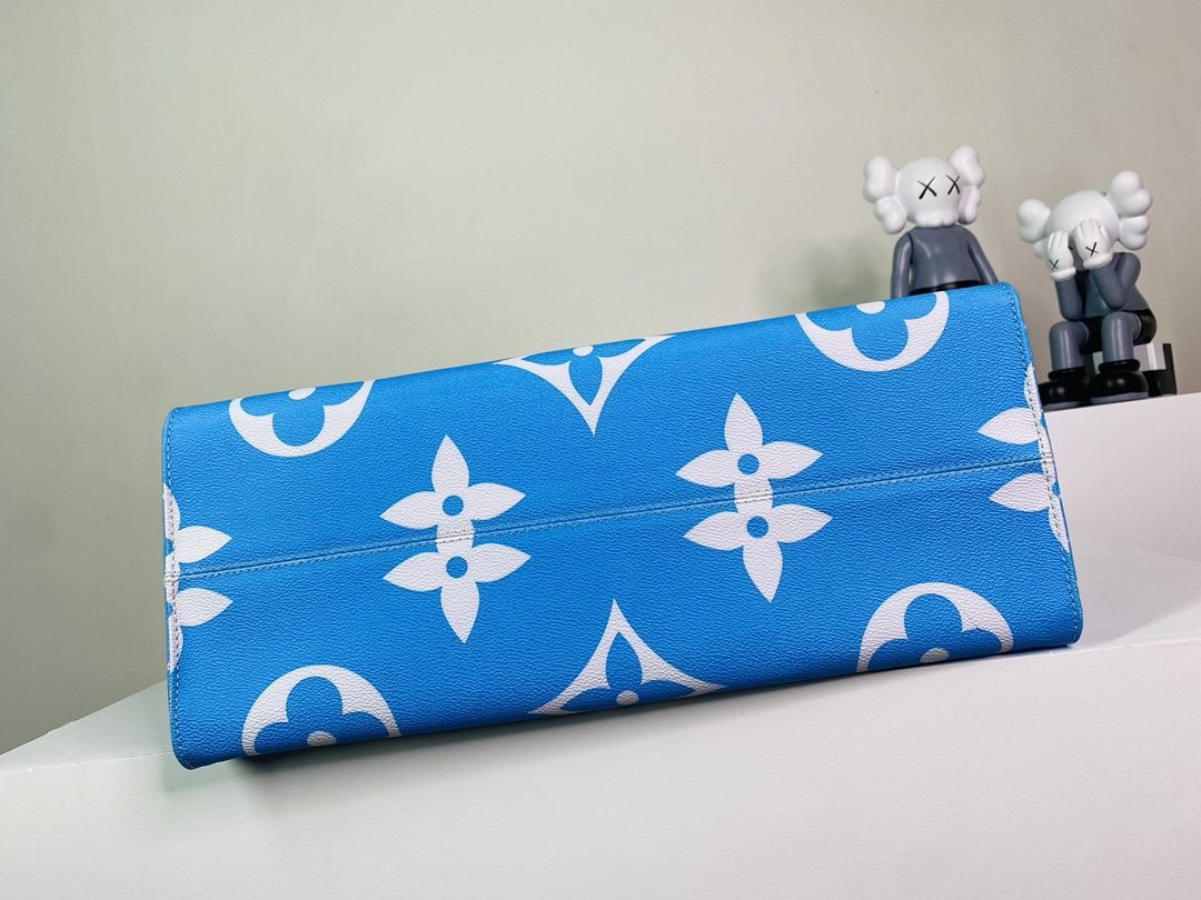 オンザゴー GM 41 ブルーモノグラム ジャイアントコーティングキャンバス