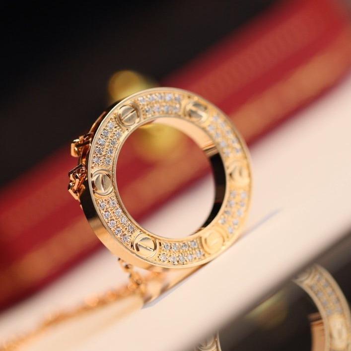 [Shinejoy] COLLIER LOVE AJUSTABLE OR ROSE 