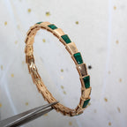 [Shinejoy]SERPENTI BRACELET PINK GOLD MALACHITE