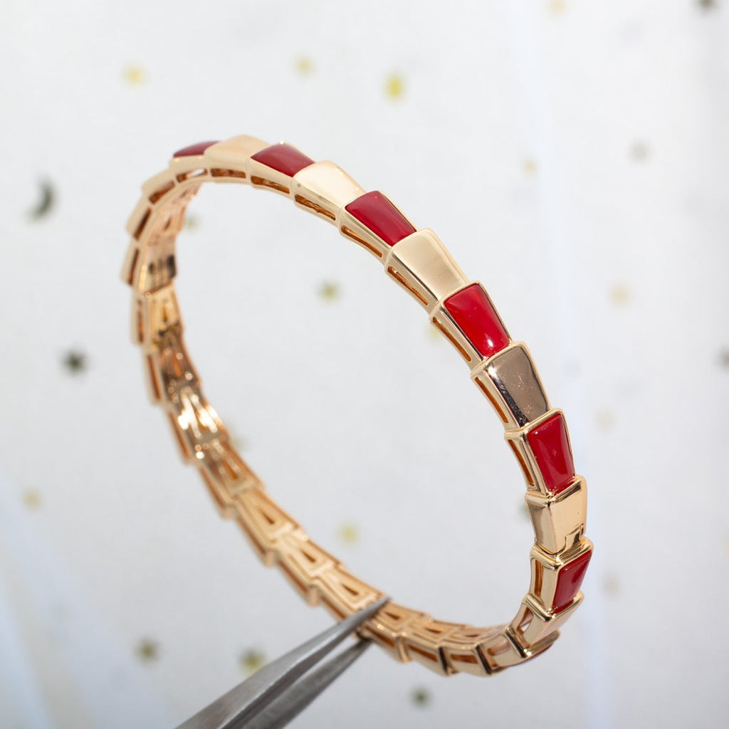 [Shinejoy]SERPENTI BRACELET PINK GOLD RUBELLITE