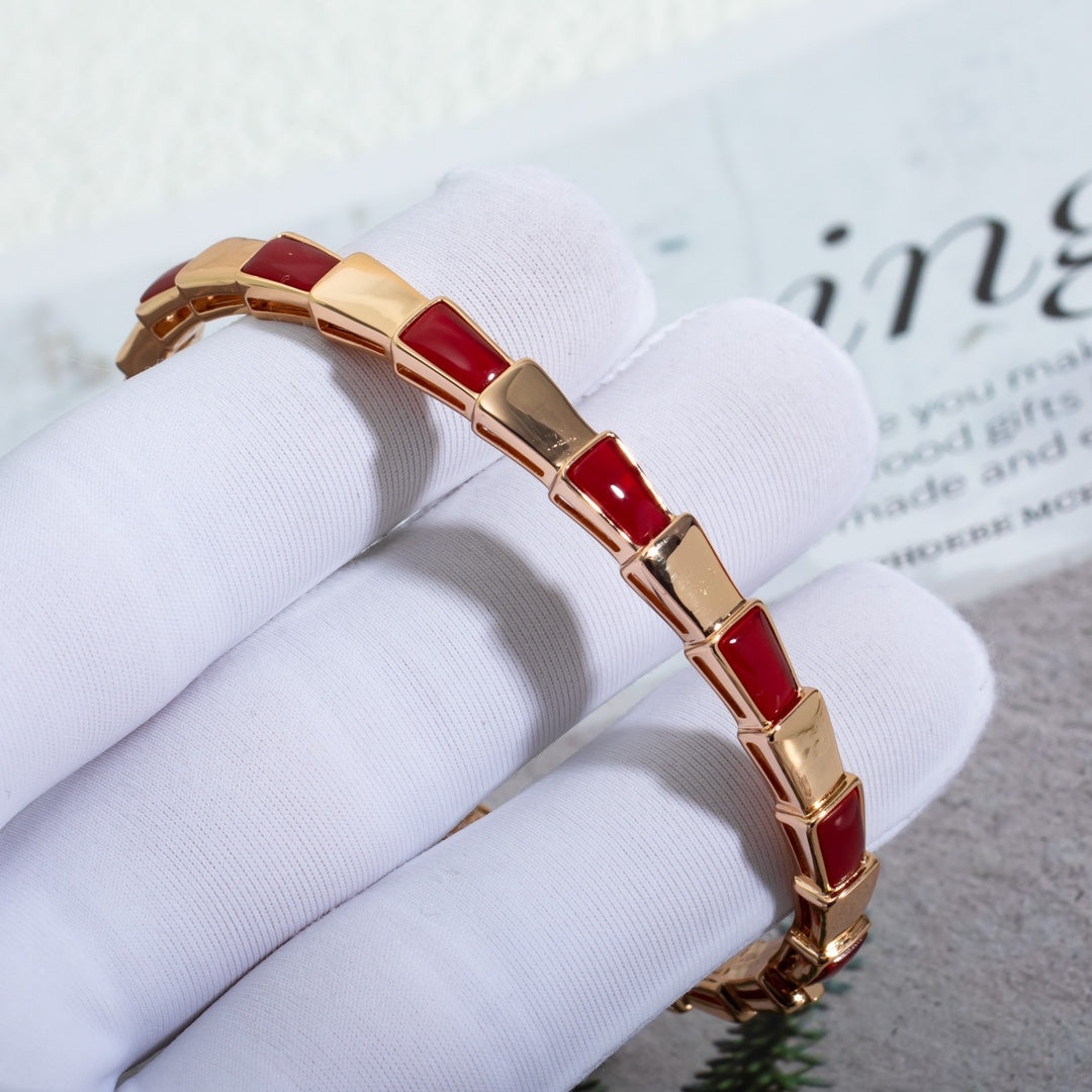 [Shinejoy]SERPENTI BRACELET PINK GOLD RUBELLITE