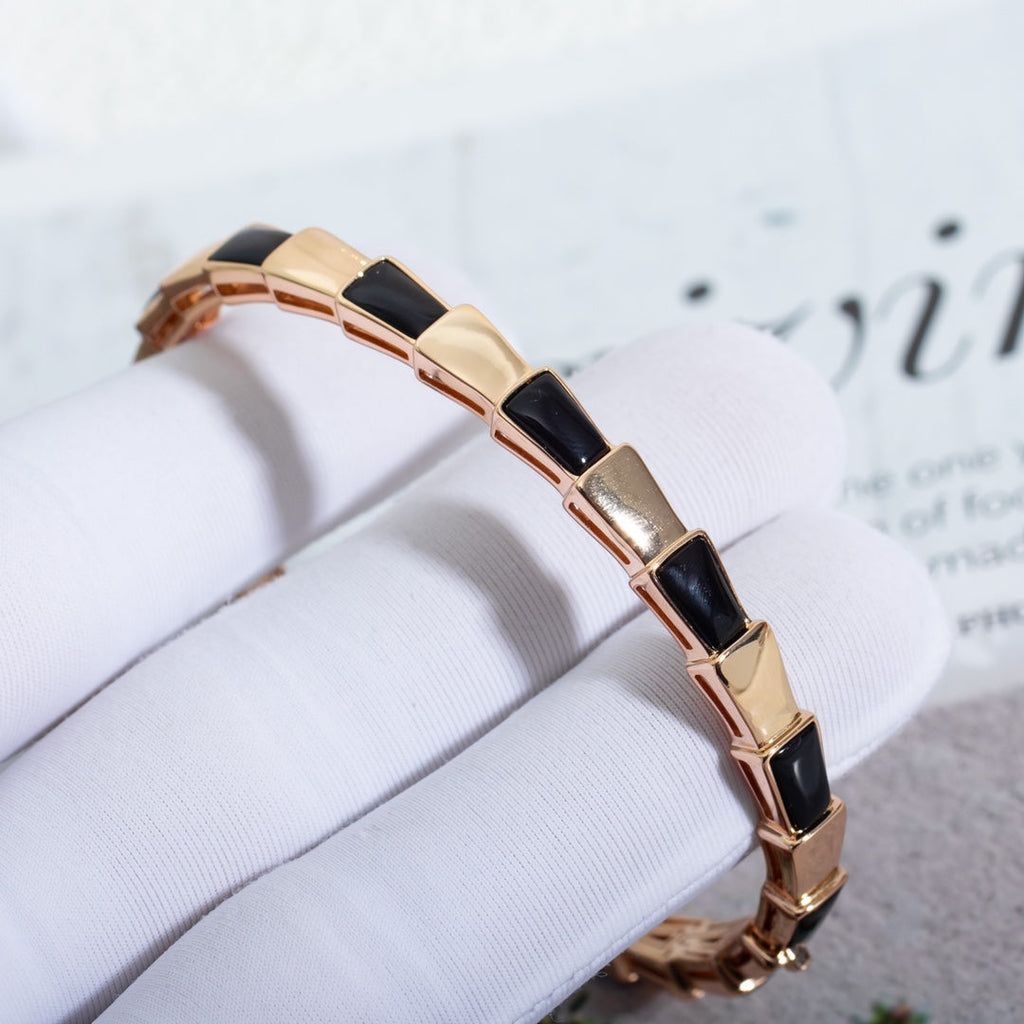 [Shinejoy]SERPENTI BRACELET PINK GOLD ONYX