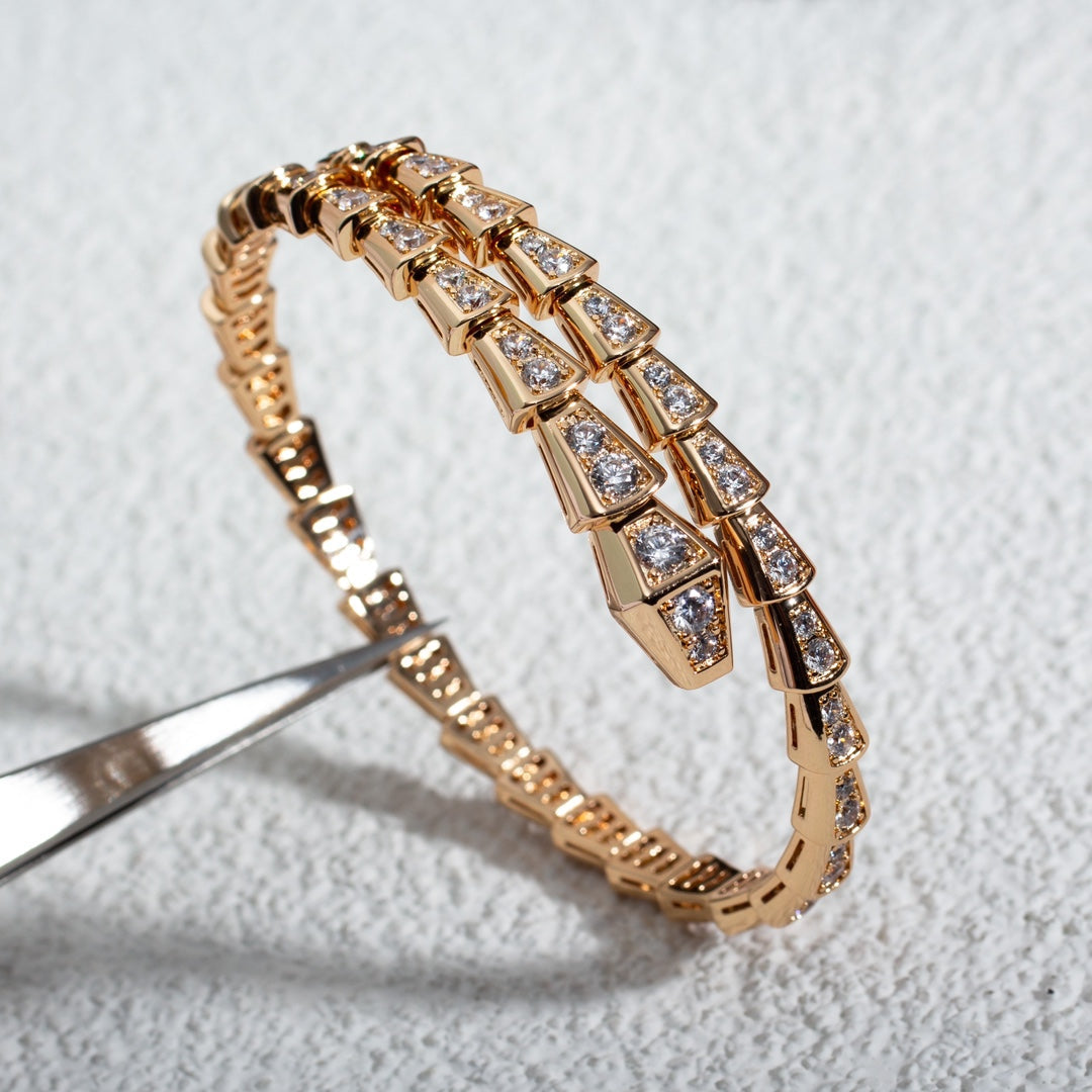 [Shinejoy]SERPENTI BRACELET 6.8MM PINK GOLD DIAMOND