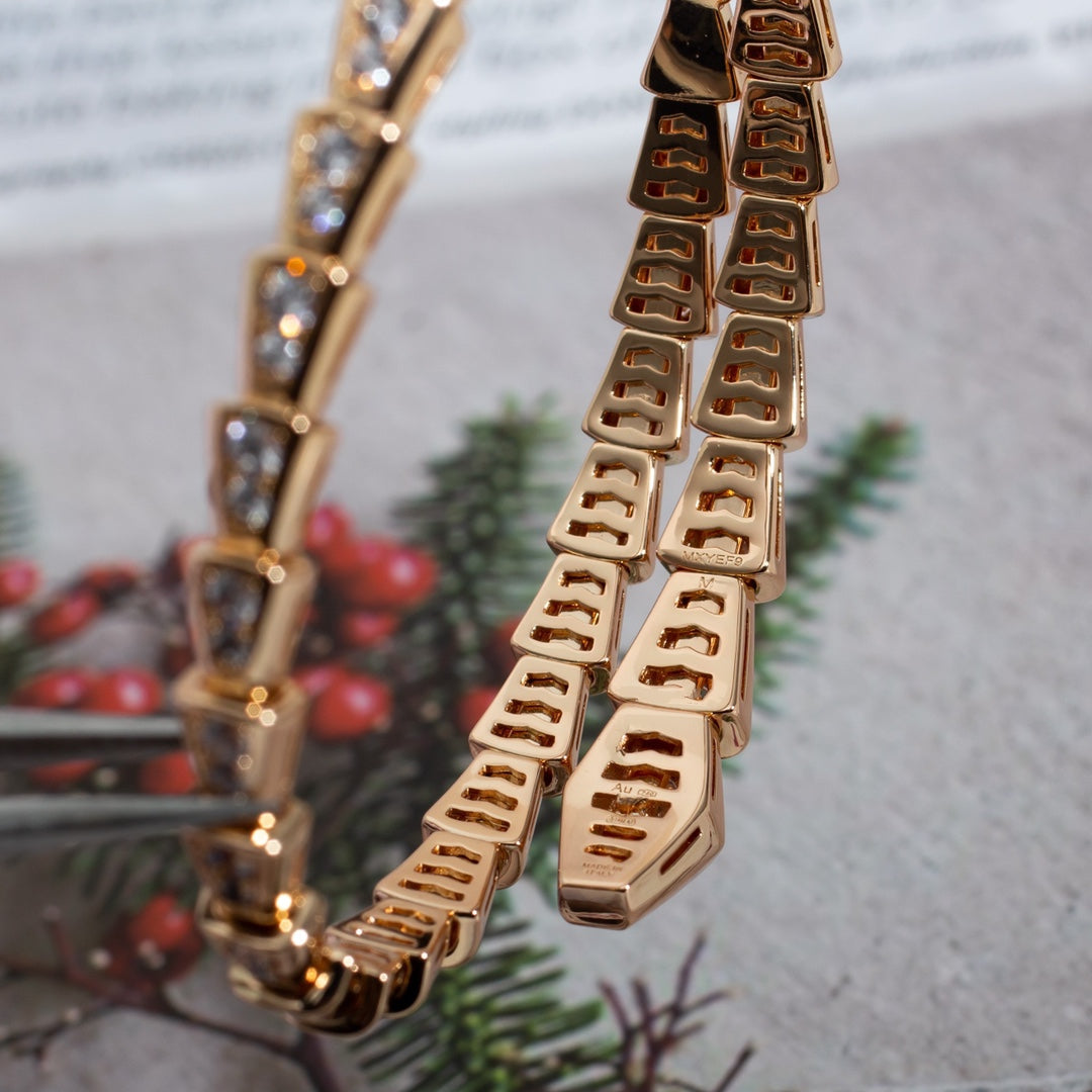 [Shinejoy]SERPENTI BRACELET 6.8MM PINK GOLD DIAMOND