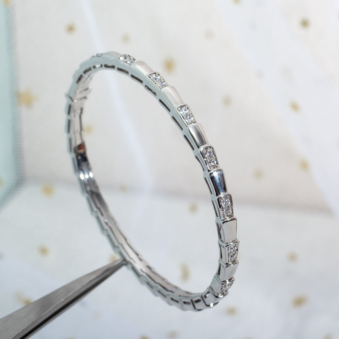 [Shinejoy]SERPENTI BRACELET SILVER DIAMOND