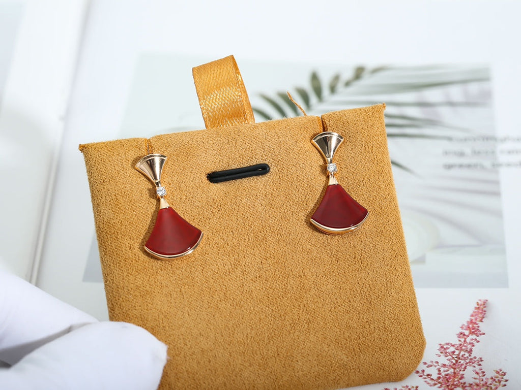 [Shinejoy]DREAM Carnelian PINK GOLD EARRINGS