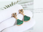 [Shinejoy]DREAM MALACHITE PINK GOLD EARRINGS