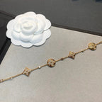[Shinejoy]STAR AND SUN 4 MOTIFS GOLD DIAMONDS BRACELET