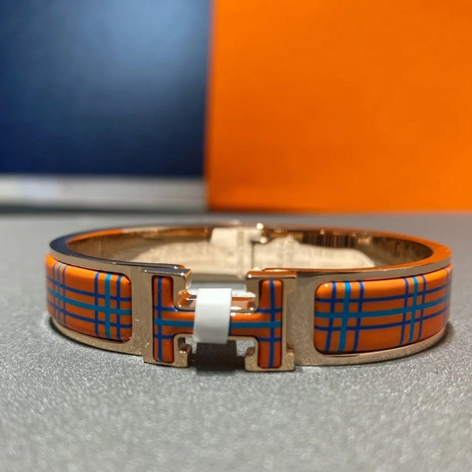 [Shinejoy]H TARTAN BRACELET 12MM