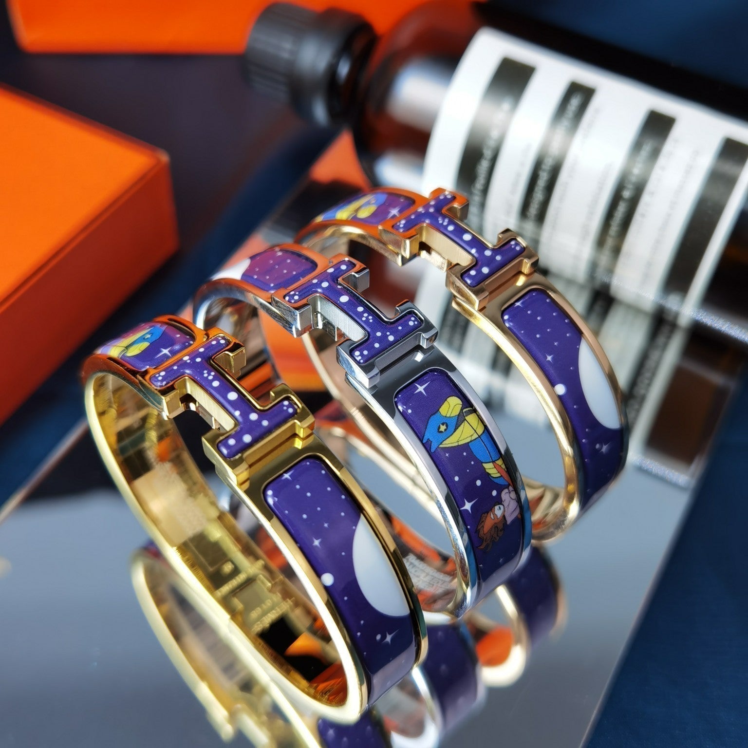 [Shinejoy]H STAR AND MOON BRACELET 12MM