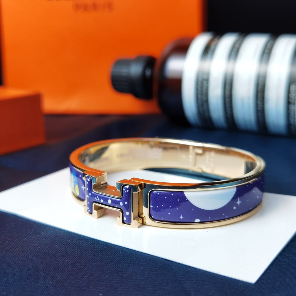 [Shinejoy]H STAR AND MOON BRACELET 12MM