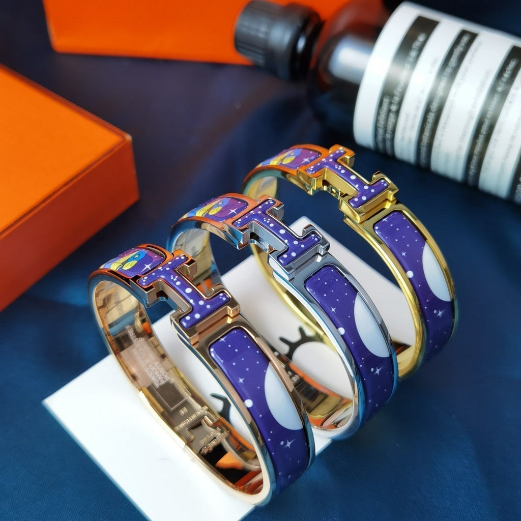 [Shinejoy]H STAR AND MOON BRACELET 12MM