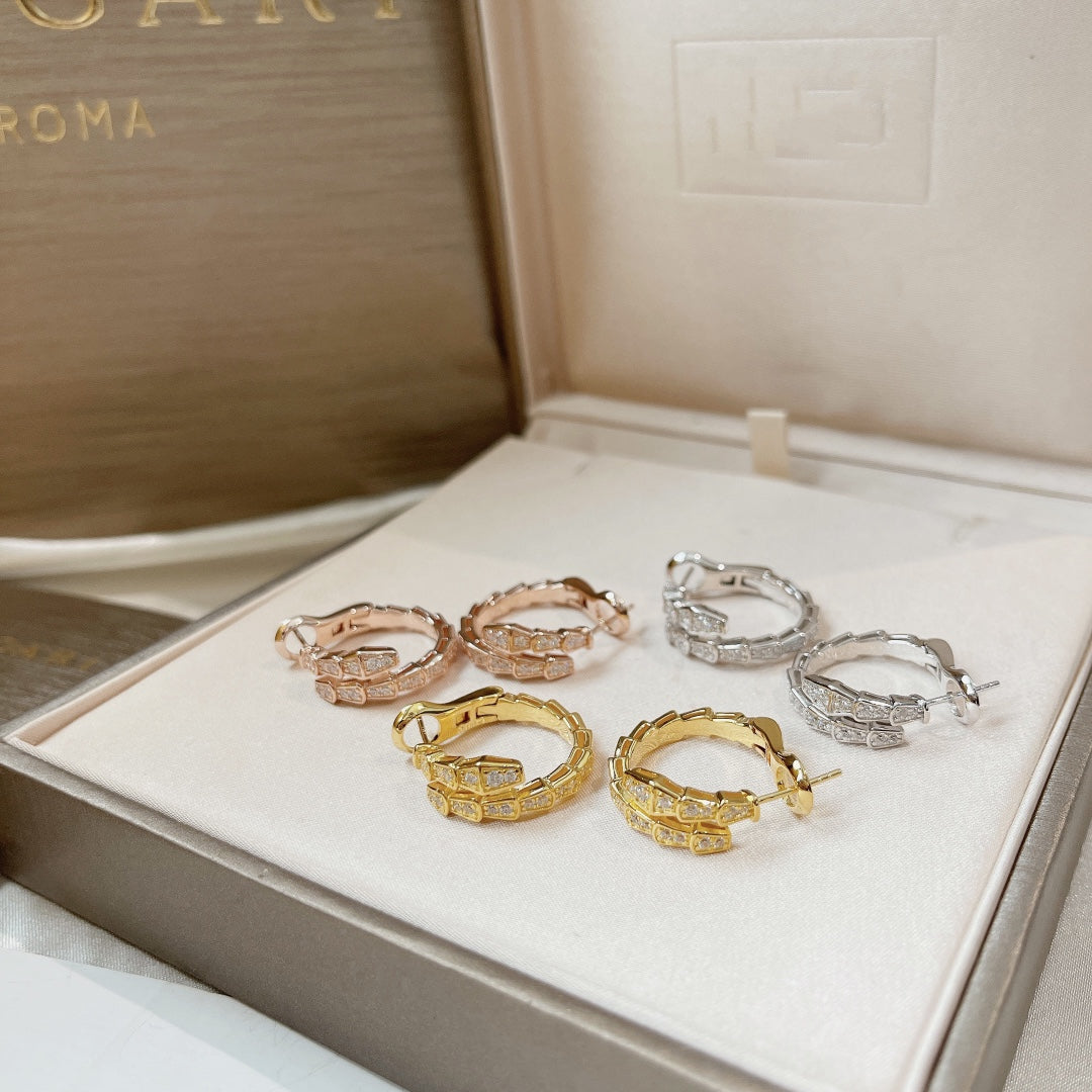 [Shinejoy]セルペンティ イヤリング ダイヤモンド