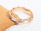 [Shinejoy]SERPENTI RING PINK GOLD DIAMOND MOP 3MM