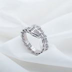 [Shinejoy]SERPENTI RING SILVER DIAMOND PAVED 4MM