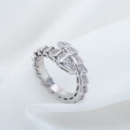 [Shinejoy]SERPENTI RING SILVER DIAMOND PAVED 4MM