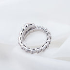 [Shinejoy]SERPENTI RING SILVER DIAMOND PAVED 4MM