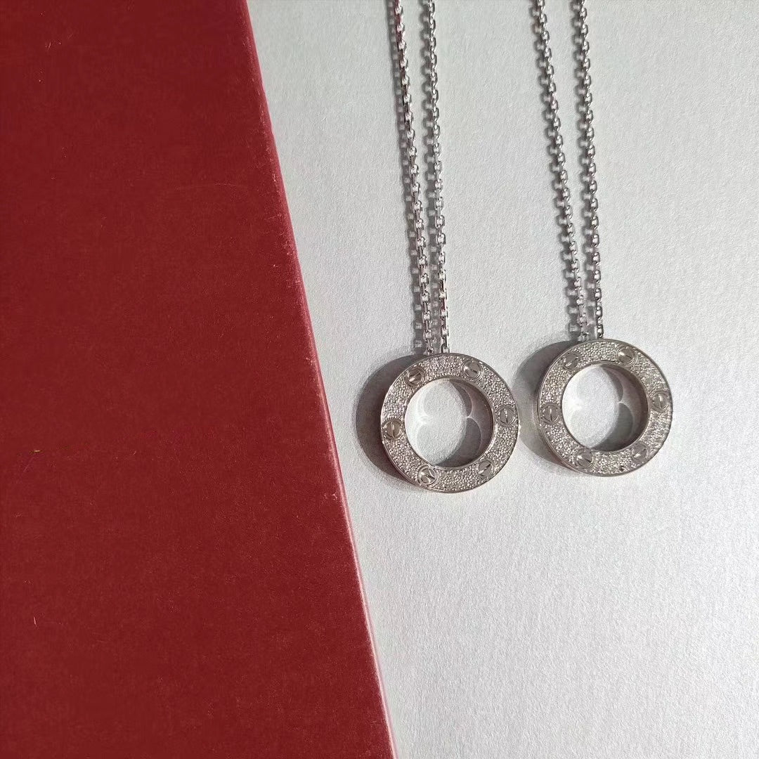 [Shinejoy] COLLIER LOVE AJUSTABLE ARGENT