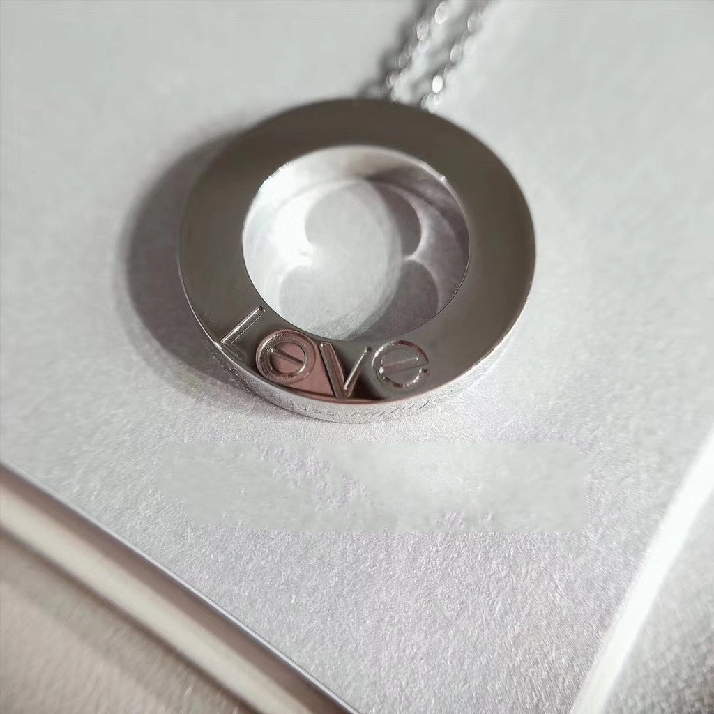 [Shinejoy] COLLIER LOVE AJUSTABLE ARGENT