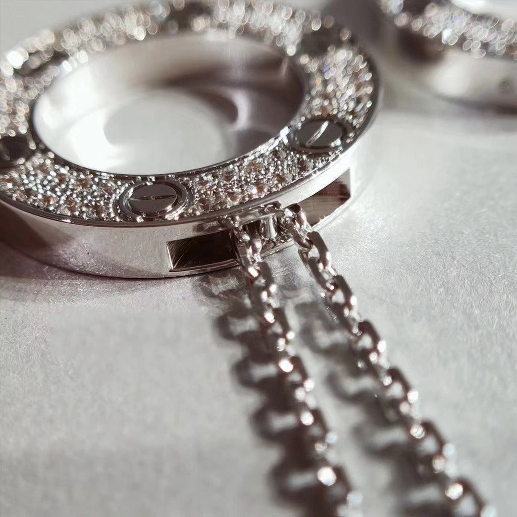 [Shinejoy] COLLIER LOVE AJUSTABLE ARGENT