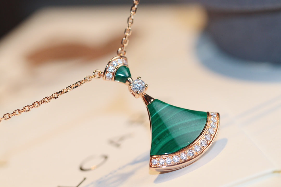 [Shinejoy]DREAM NECKLACE MALACHITE DIAMOND