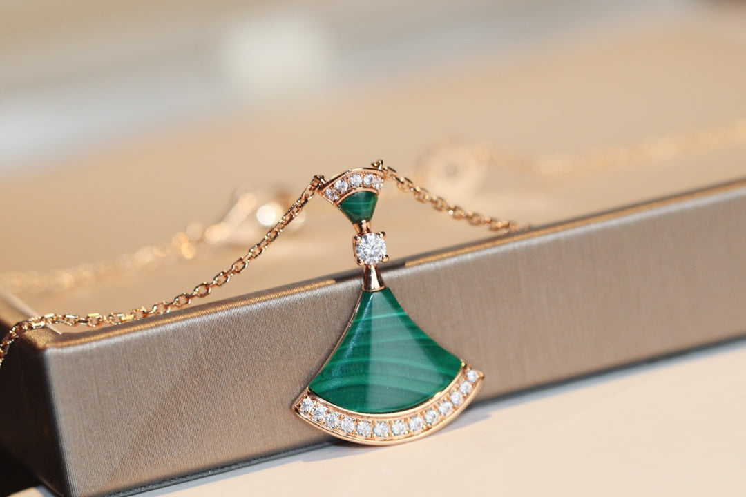 [Shinejoy]DREAM NECKLACE MALACHITE DIAMOND