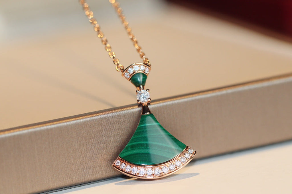 [Shinejoy]DREAM NECKLACE MALACHITE DIAMOND