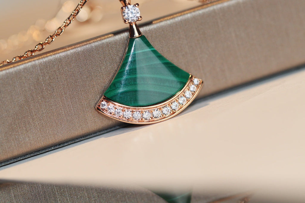 [Shinejoy]DREAM NECKLACE MALACHITE DIAMOND