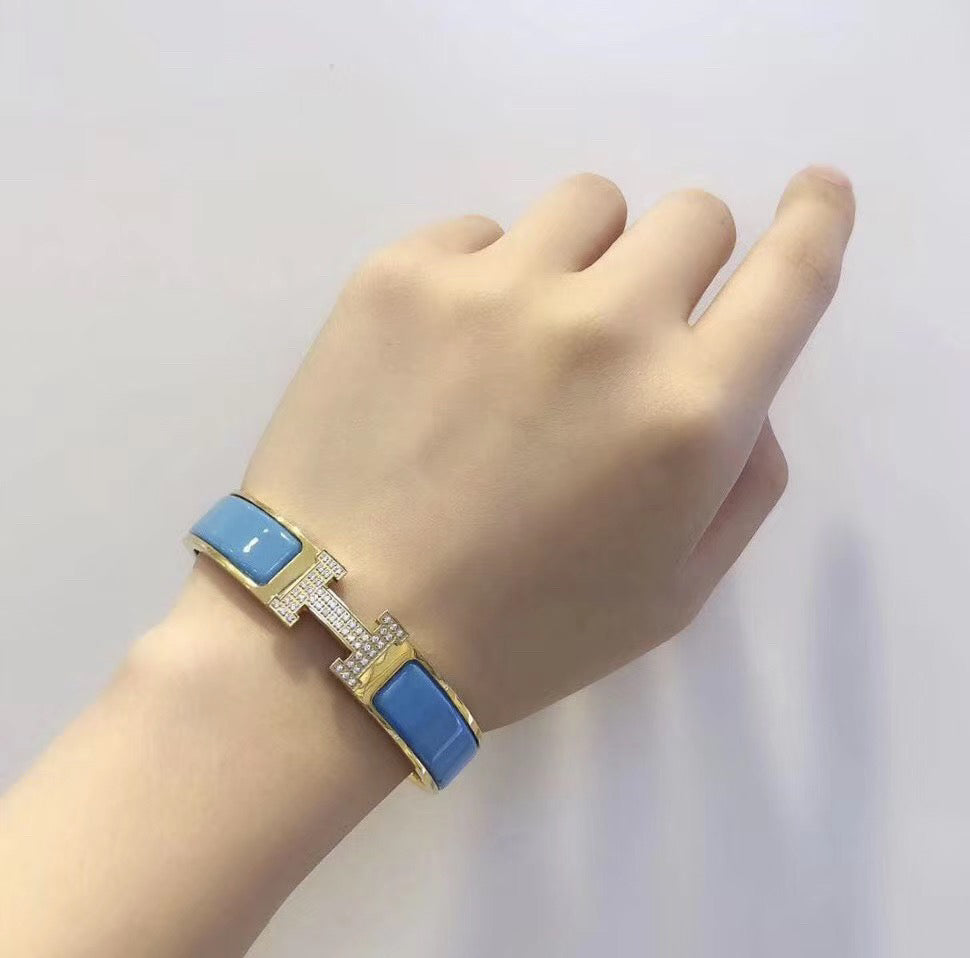 [Shinejoy]H CLOUD BLUE BRACELET GOLD DIAMOND