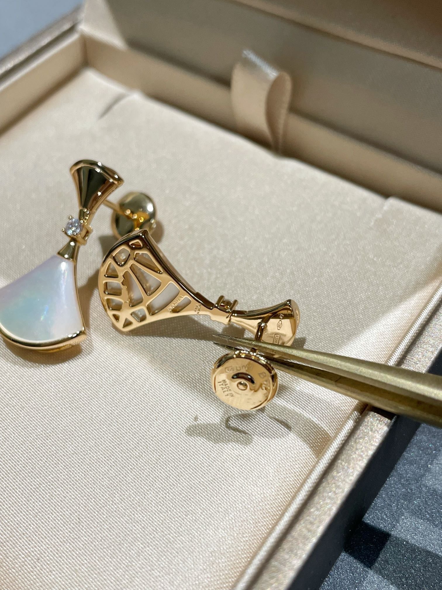 [Shinejoy]DREAM MOP 1 DIAMOND EARRINGS