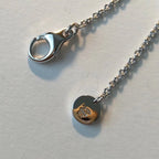 [Shinejoy]ZERO 1 ブラックセラミックシルバーネックレス