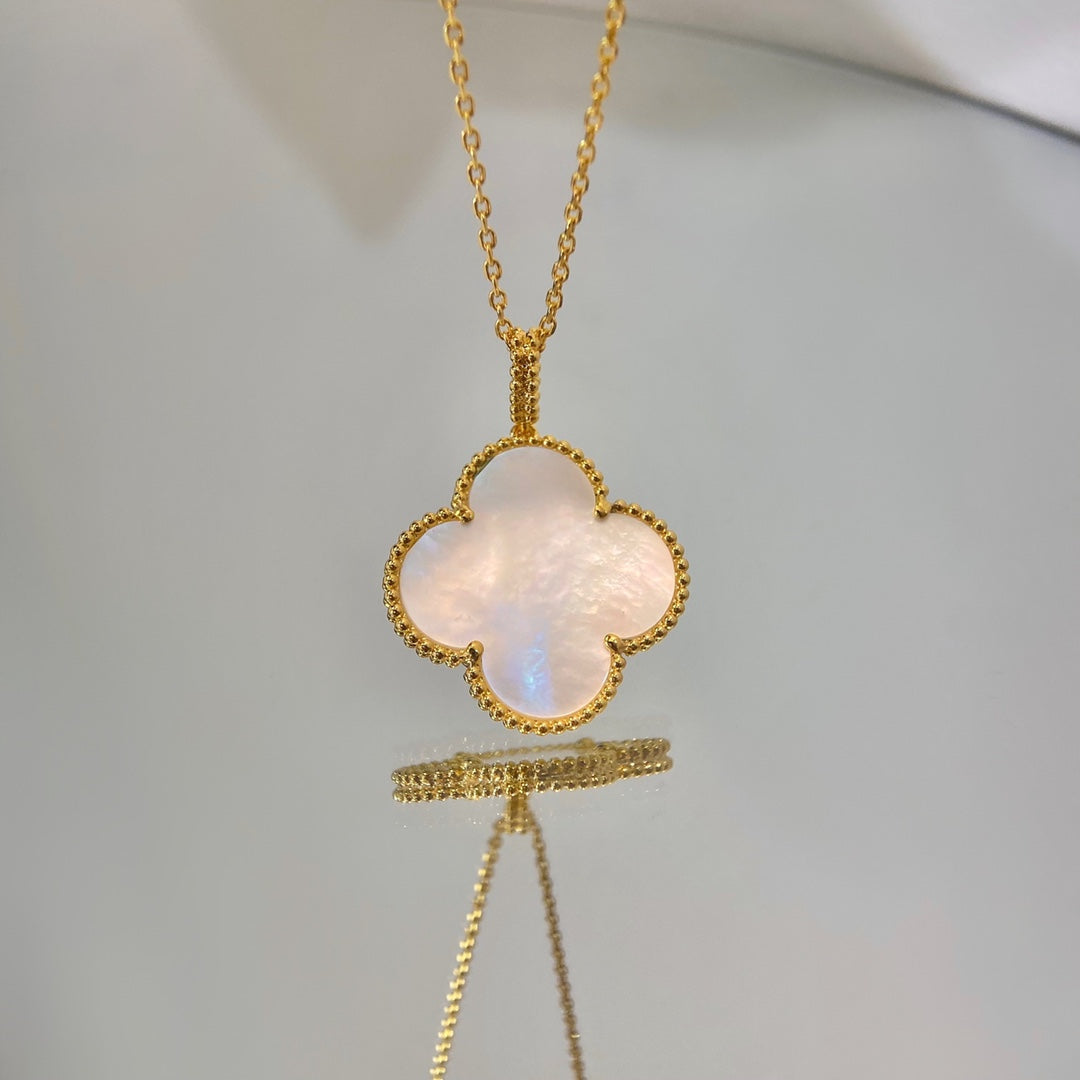 [Shinejoy] COLLIER PENDENTIF CLOVER 25MM MOP GRAND