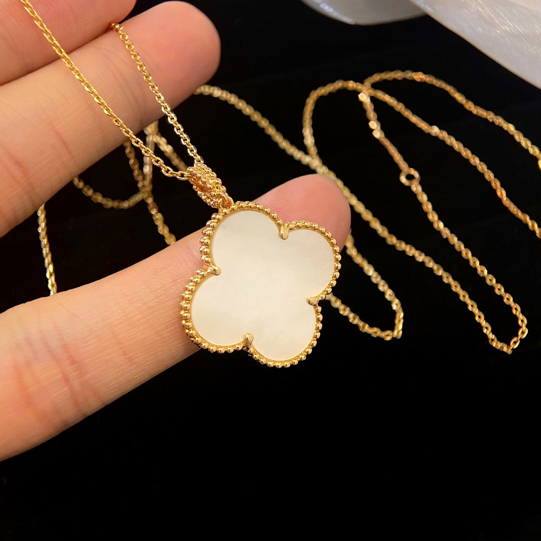 [Shinejoy] COLLIER PENDENTIF CLOVER 25MM MOP GRAND