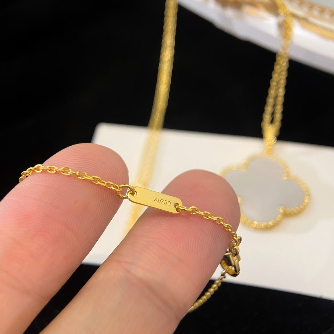 [Shinejoy] COLLIER PENDENTIF CLOVER 25MM MOP GRAND