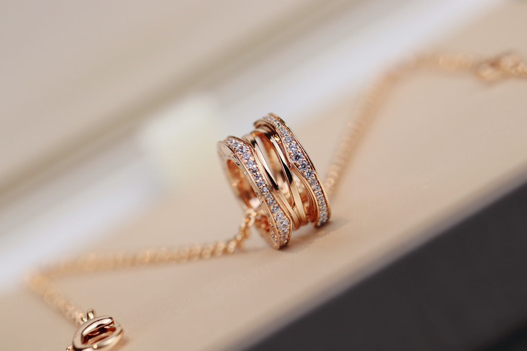 [Shinejoy]ZERO 1 PINK GOLD NECKLACE