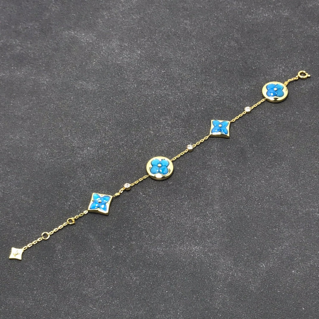 [Shinejoy] TURQUOISE ÉTOILE ET SOLEIL 4 MOTIFS 3 DIAMANTS