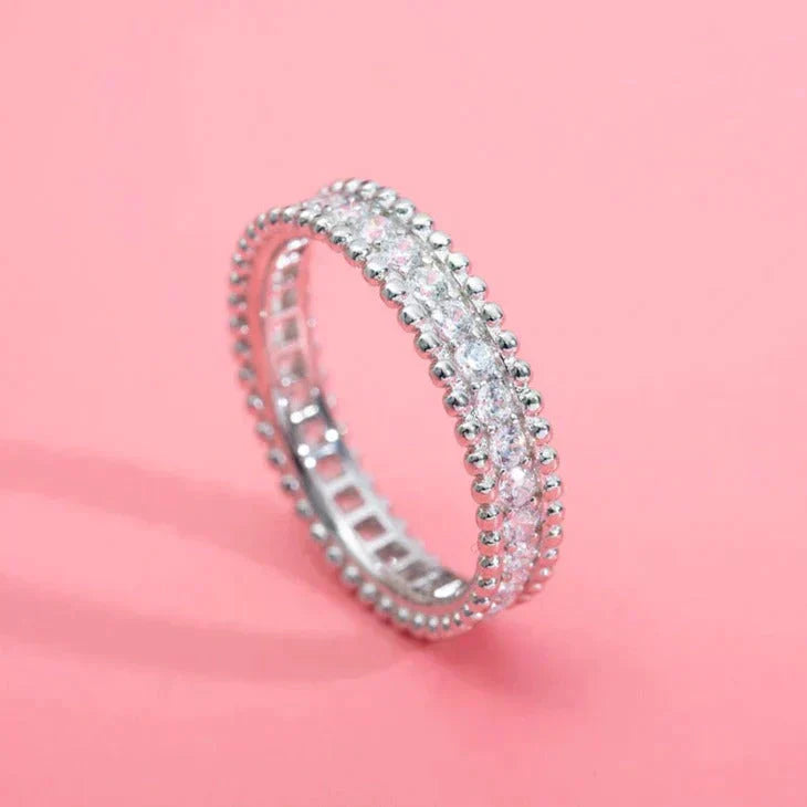 [Shinejoy]PERLEE DIAMOND SILVER RING