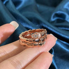 [Shinejoy]SERPENTS DOUBLE ROW DIAMOND RING
