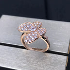 [Shinejoy]BUTTERFLY PINK GOLD DIAMOND RING