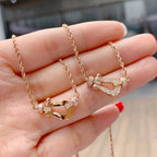 [Shinejoy]FORCE 10 PINK GOLD DIAMOND NECKLACE