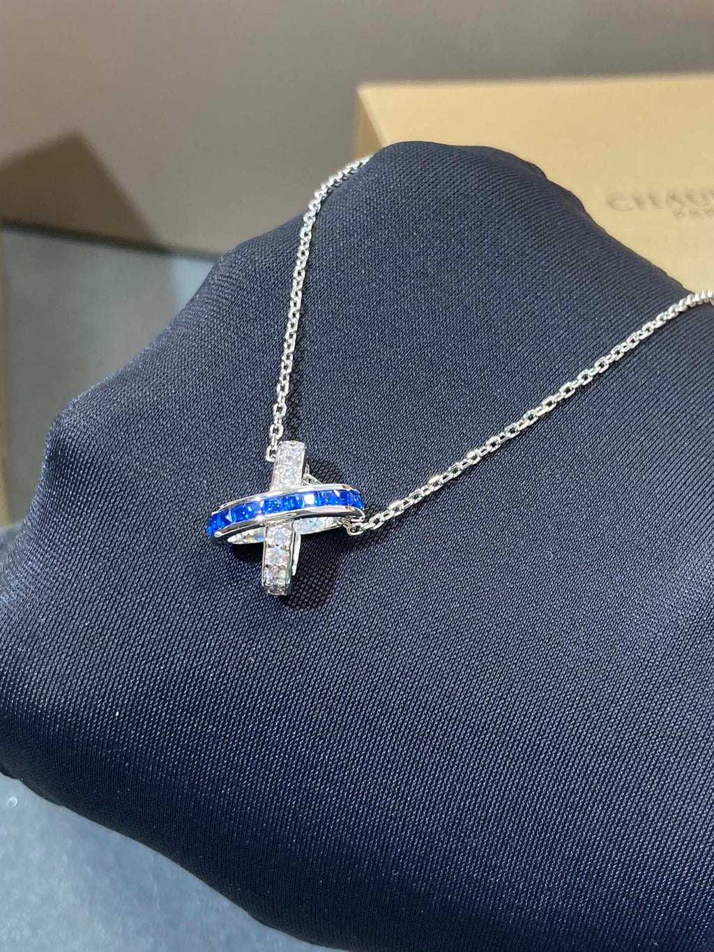 [Shinejoy] COLLIER EN ARGENT ET DIAMANTS LIENS