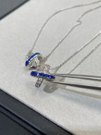[Shinejoy] COLLIER EN ARGENT ET DIAMANTS LIENS
