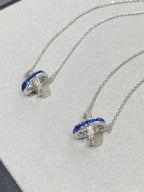 [Shinejoy] COLLIER EN ARGENT ET DIAMANTS LIENS