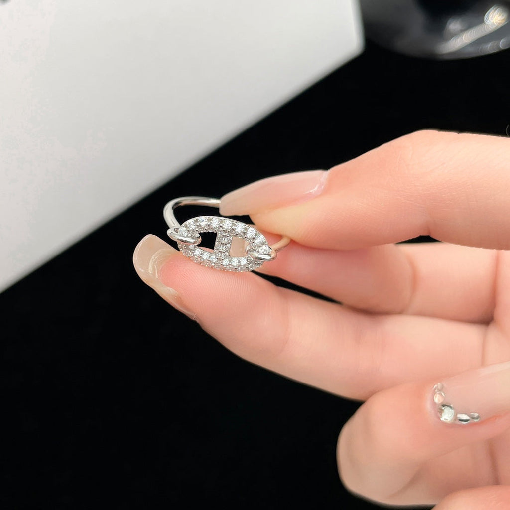 [Shinejoy]RONDE SMALL SILVER DIAMOND RING