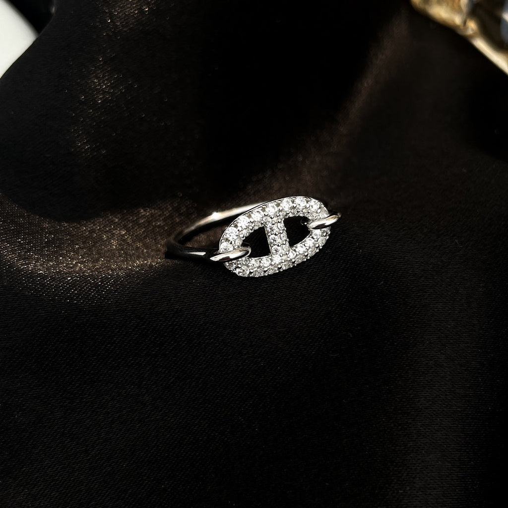 [Shinejoy]RONDE SMALL SILVER DIAMOND RING