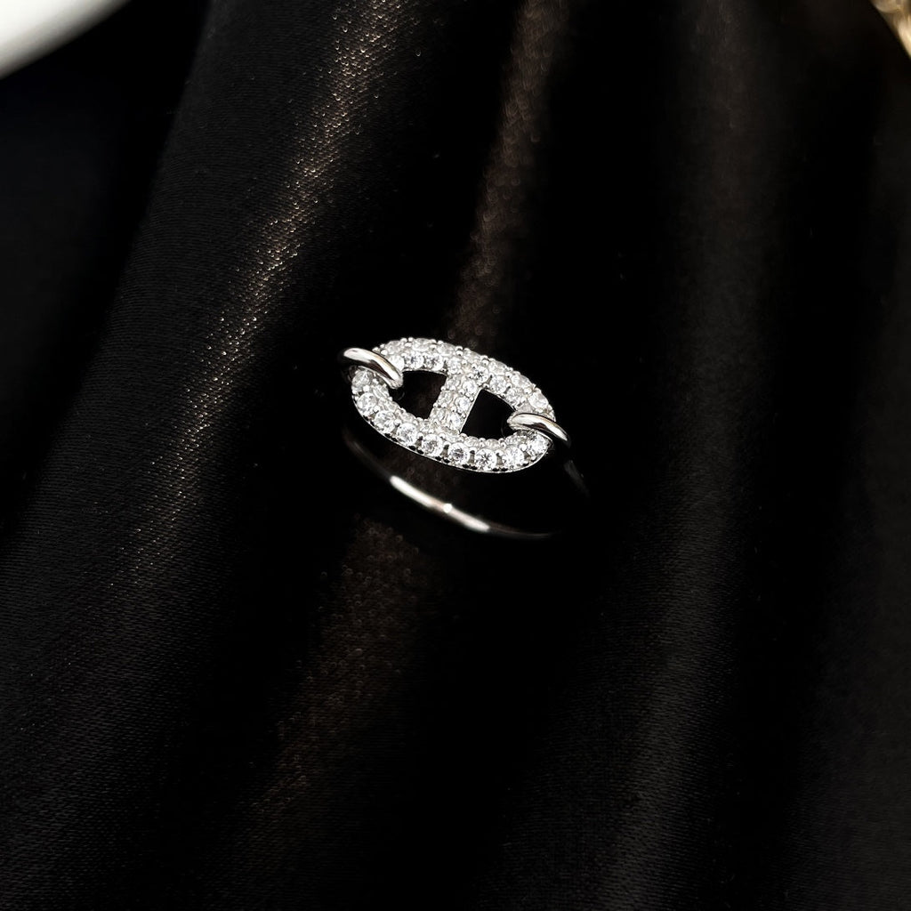 [Shinejoy]RONDE SMALL SILVER DIAMOND RING