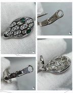 [Shinejoy]SERPENT DIAMOND STUD EARRINGS